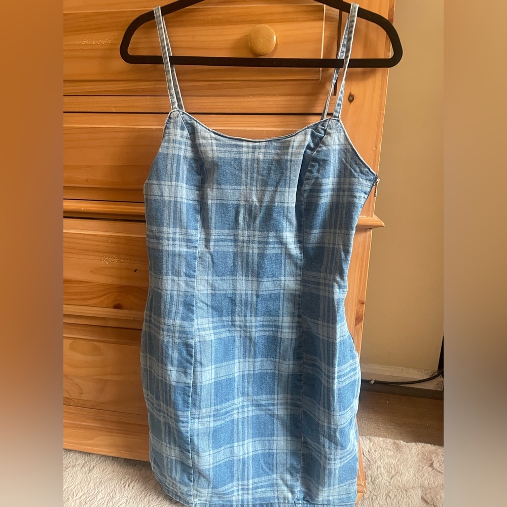 H&M stretch denim dress